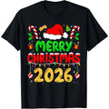 Merry Christmas 2026 Family Matching Costume Xmas 2026 T-Shirt