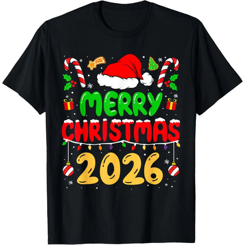 Merry Christmas 2026 Family Matching Costume Xmas 2026 T-Shirt
