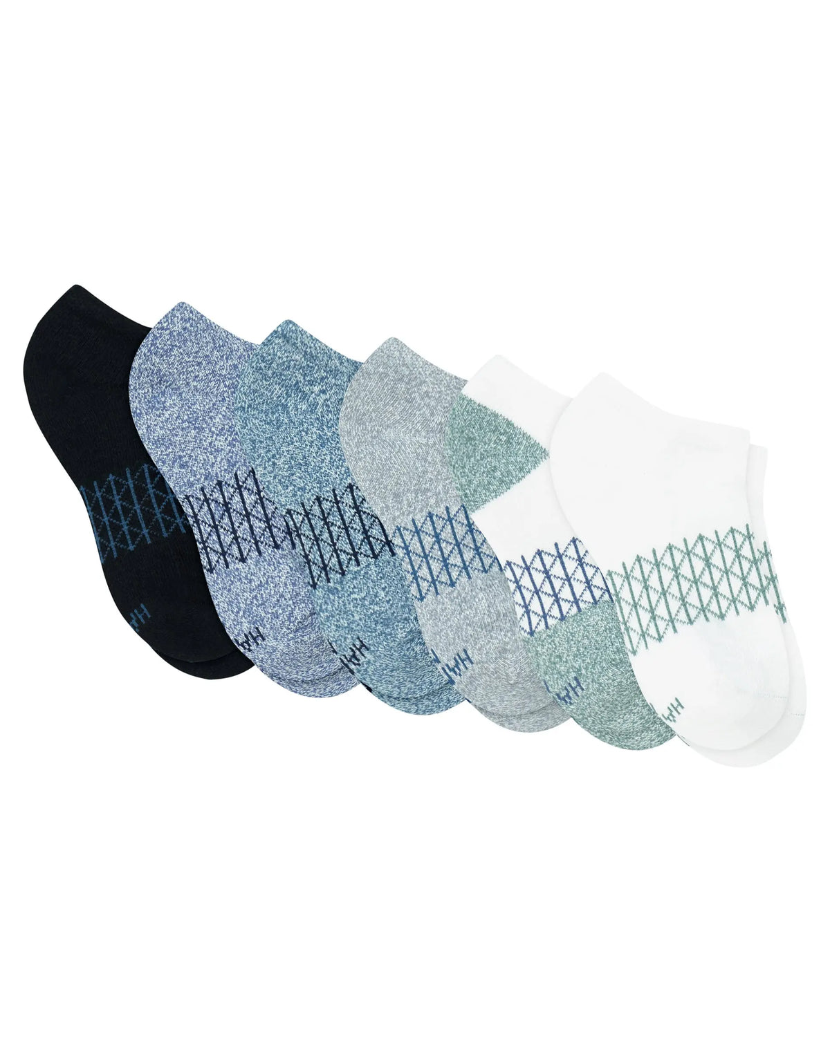Hanes Absolute Active Boys' Ankle Socks Pack, 6-Pack, Moisture-Wicking ' Athletic