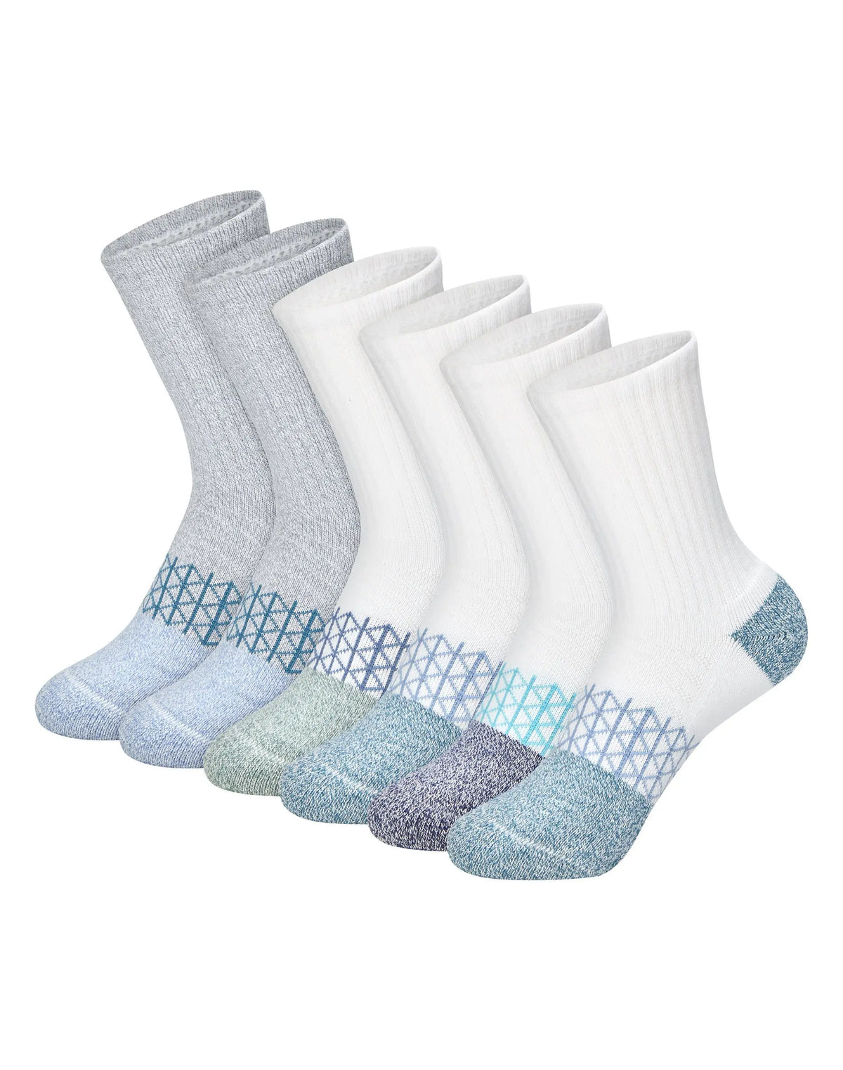 Hanes Absolute Active Boys' Ankle Socks Pack, 6-Pack, Moisture-Wicking ' Athletic