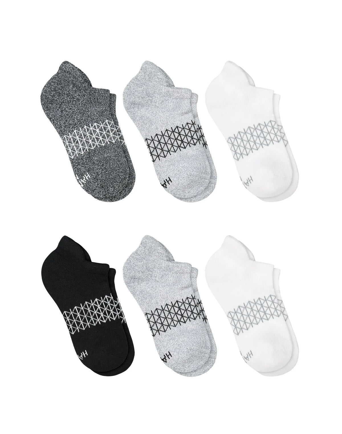 Hanes Absolute Active Boys' Ankle Socks Pack, 6-Pack, Moisture-Wicking ' Athletic