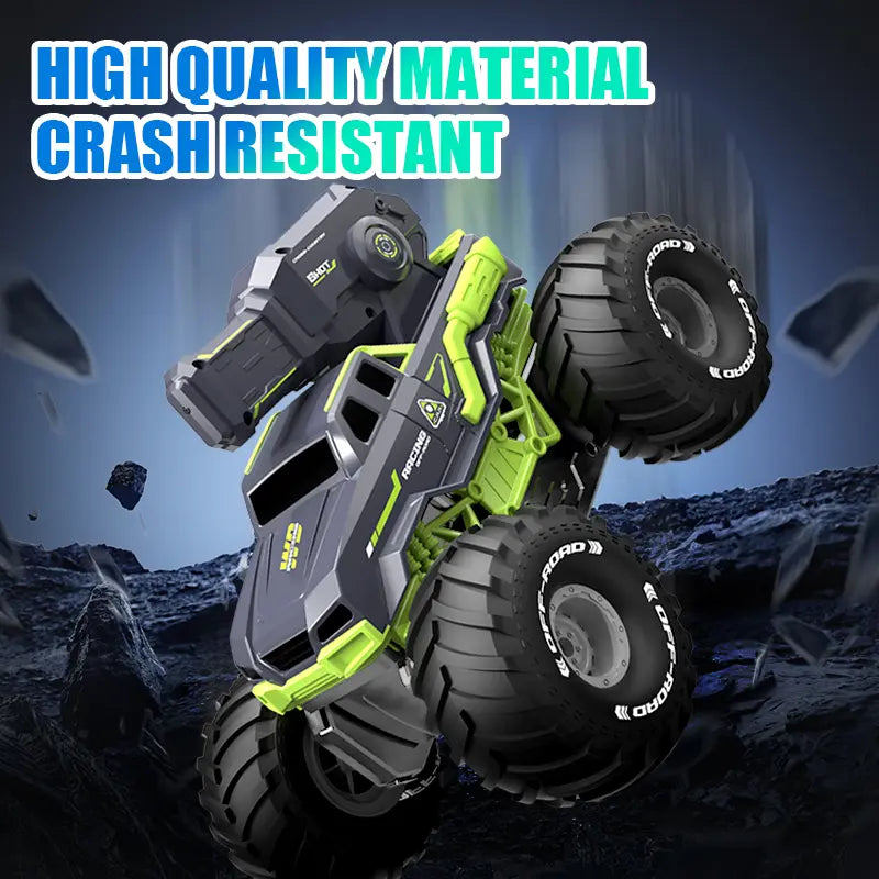Unisex RC 4WD Amphibious Water Cannon Truck for Hobbyists, Remote Control Beach Toy, Built-In Batteries, 10M Range, Dual Control, Massive Off-Road Tires, Durable Design, Powerful Water Cannon, Rc Cars
