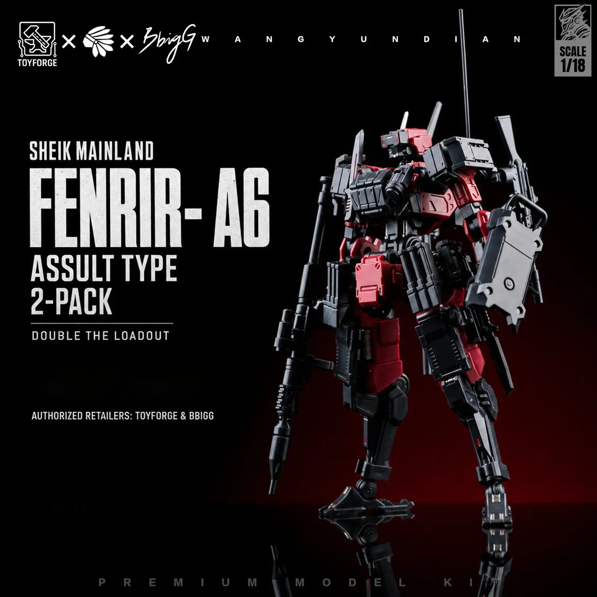 Officially‑Licensed 1/18 Scale Mecha Assembly Model Kit, Highly Movable Sci‑Fi Robot with Modular Armor, 2‑Pack DIY Collectible Toy