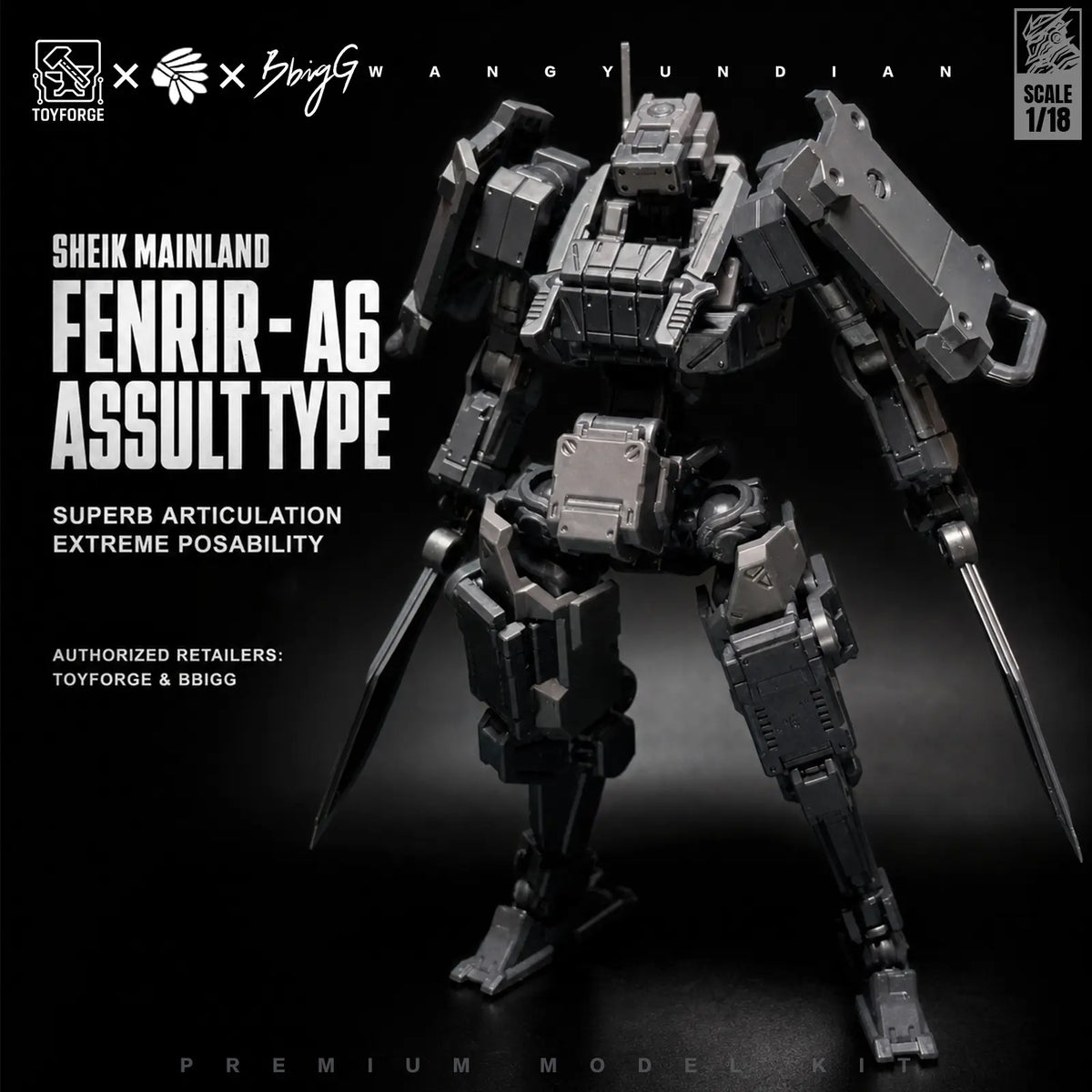 Officially‑Licensed 1/18 Scale Mecha Assembly Model Kit, Highly Movable Sci‑Fi Robot with Modular Armor, 2‑Pack DIY Collectible Toy